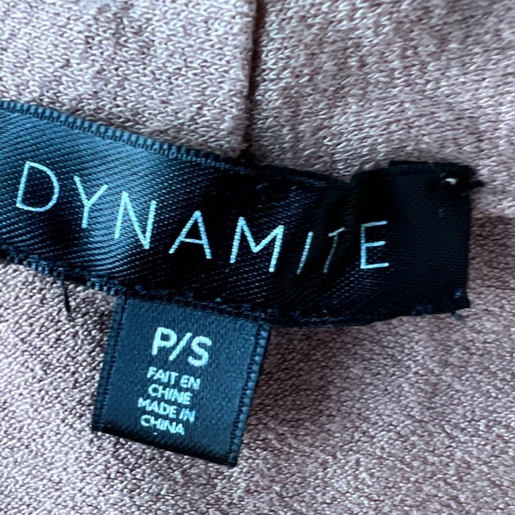 Dynamite Womens Dusty Pink V-Neck Short Sleeve Party Bodysuit Small - Picture 3 of 5